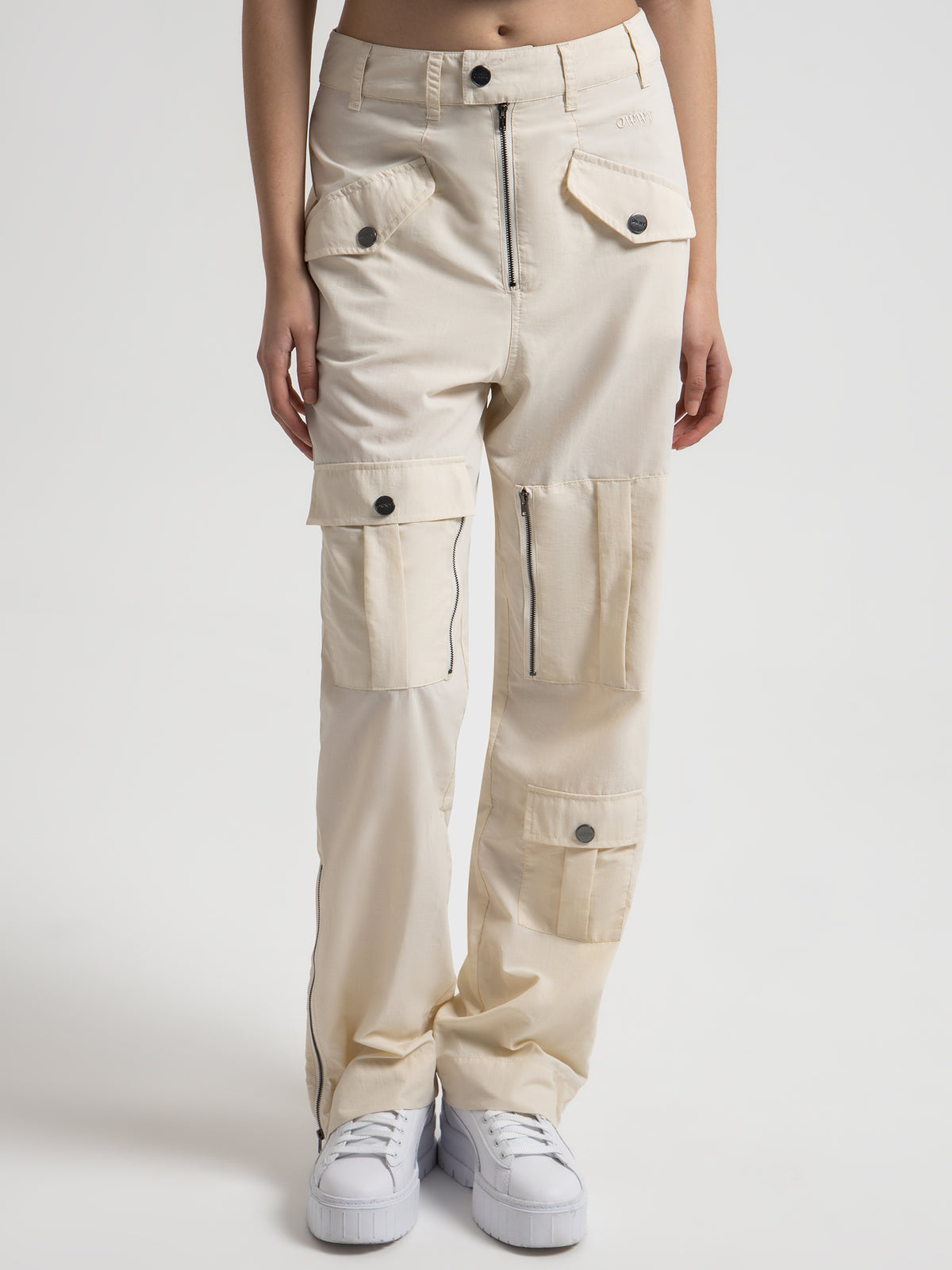 OWWY Inux Cargo Pants in Off White | Off White