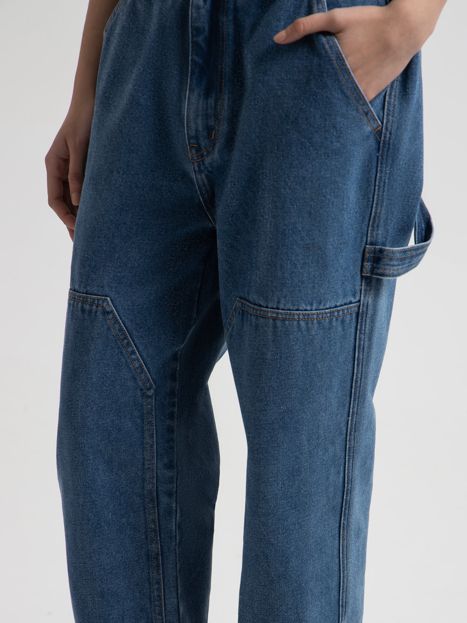 Stussy Workwear Carpenter Pants in Blue Denim Blue denim | Glue Store