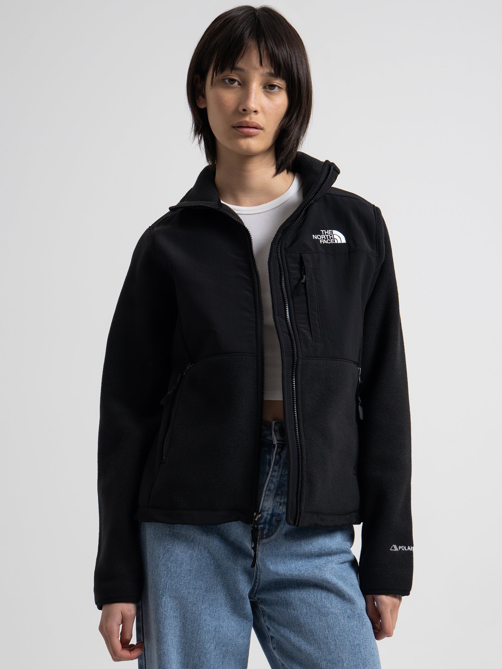 The north face Denali Fleece Jacket in Black Black | Glue Store