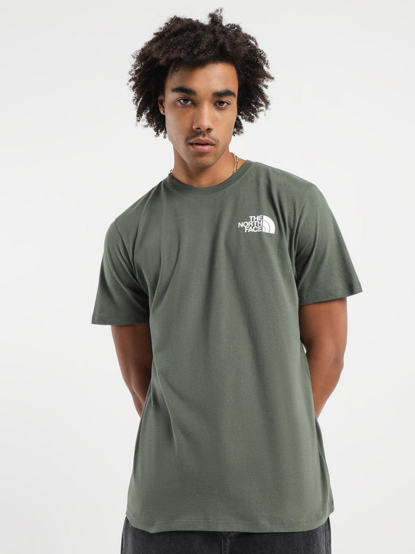 SS Box NSE T-Shirt in Dark Green & Black - Glue Store