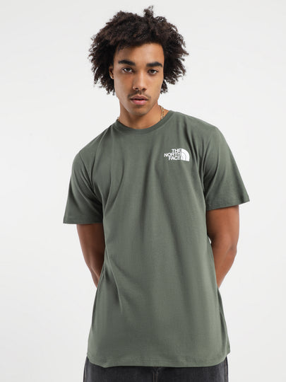 SS Box NSE T-Shirt in Dark Green & Black