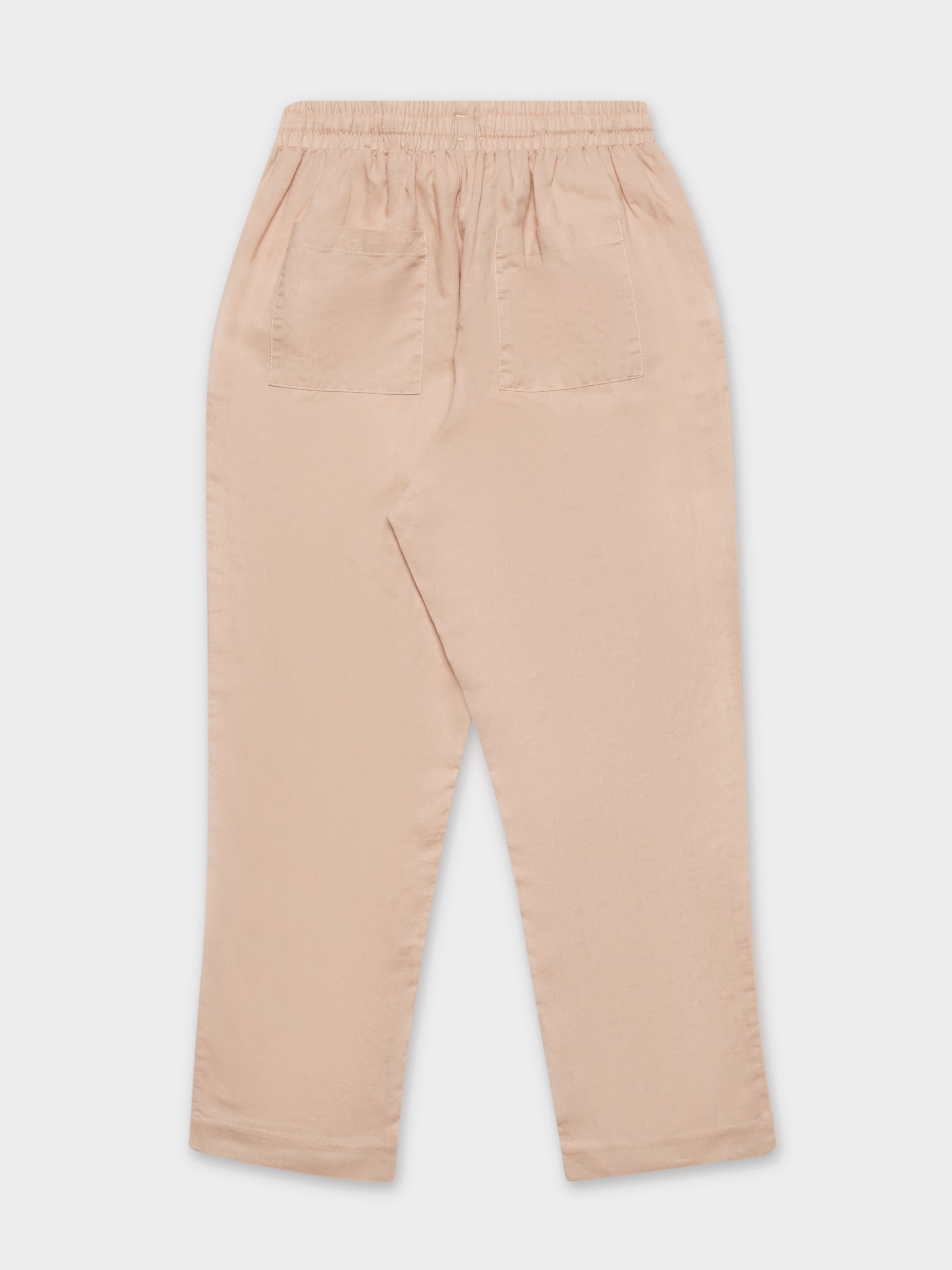 Classic Linen Pants in White Linen