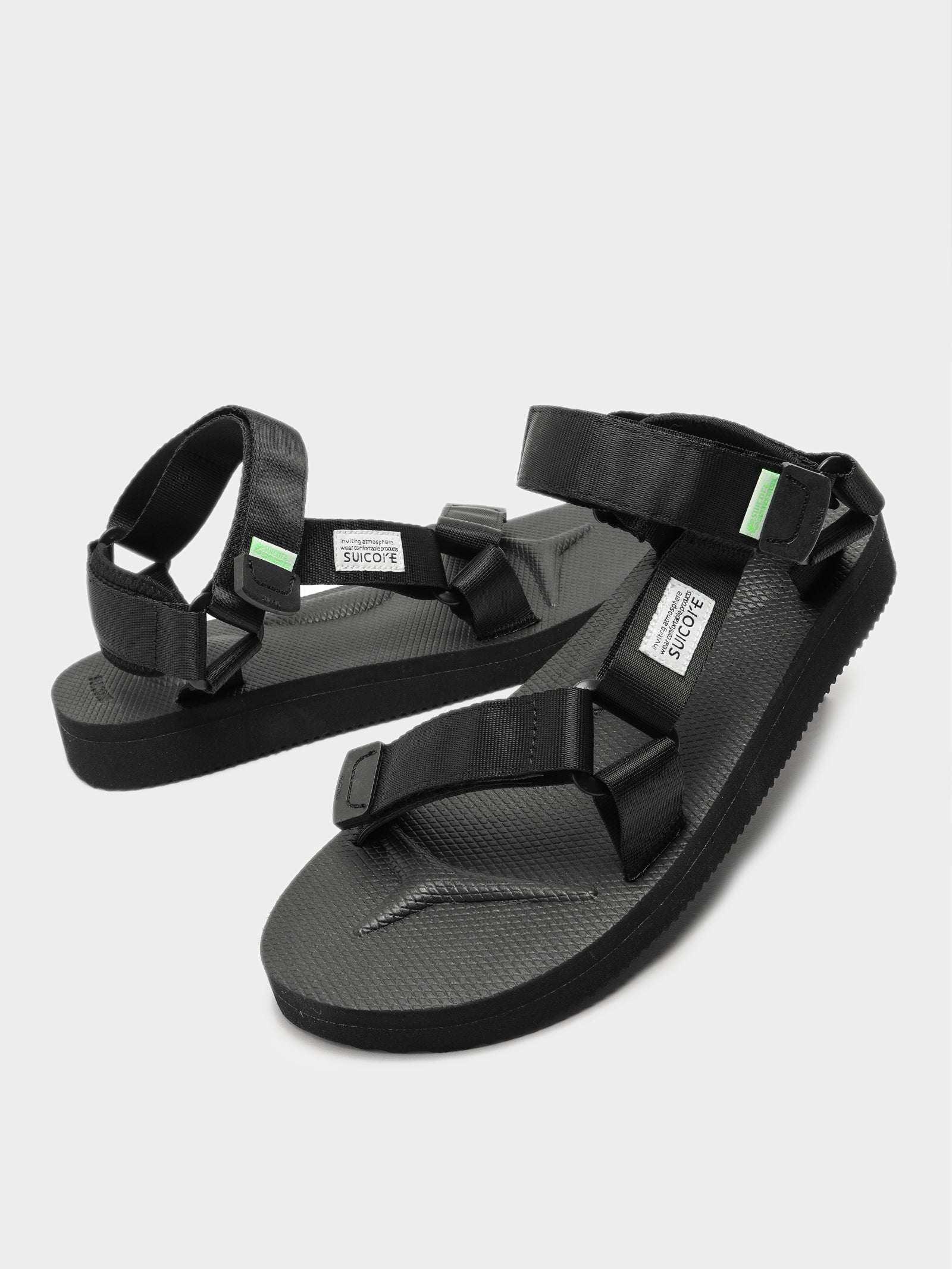 Unisex Depa Sandal in Black Glue Store