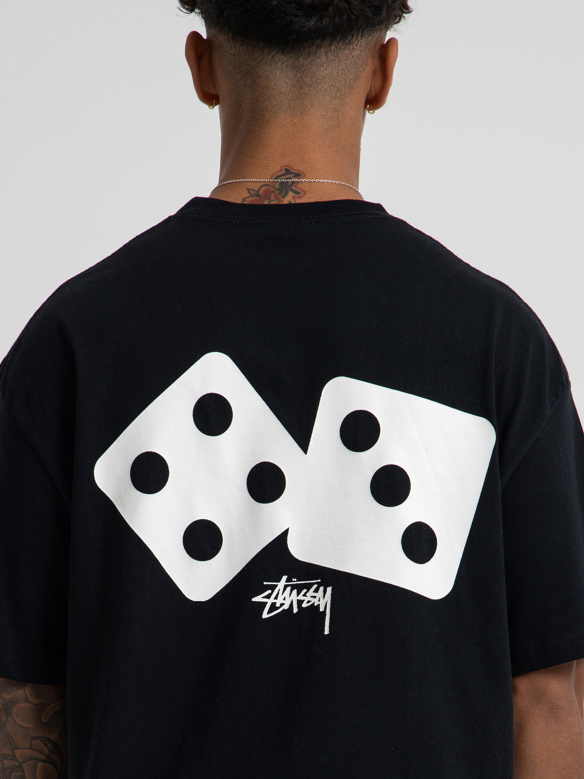 Stussy Two Dice Short Sleeve T-Shirt in Black | Black