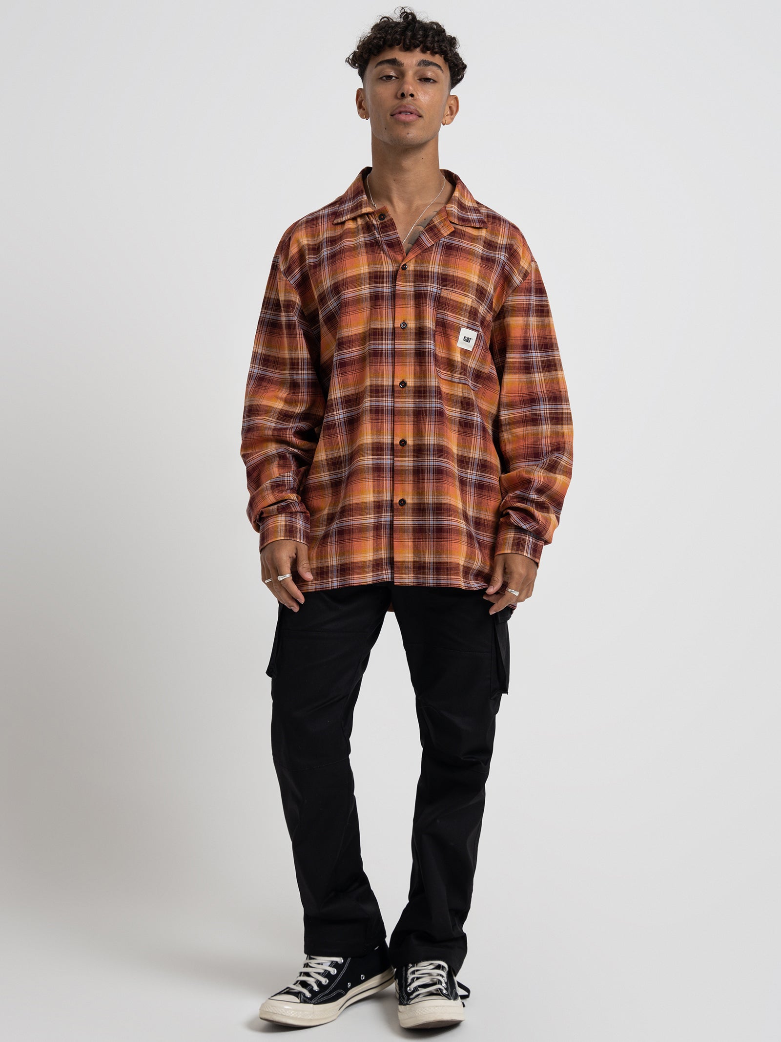 Caterpillar Workwear Checked Shirt in Check Check | Glue Store