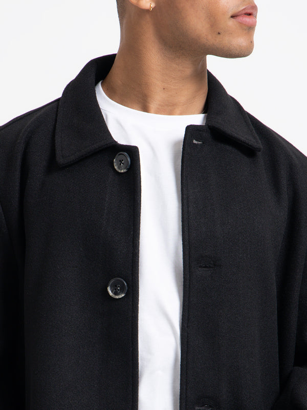 Nana judy The Butler Coat in Black Black | Glue Store