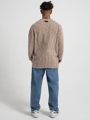 Iris Crew Knit in Beige - Glue Store