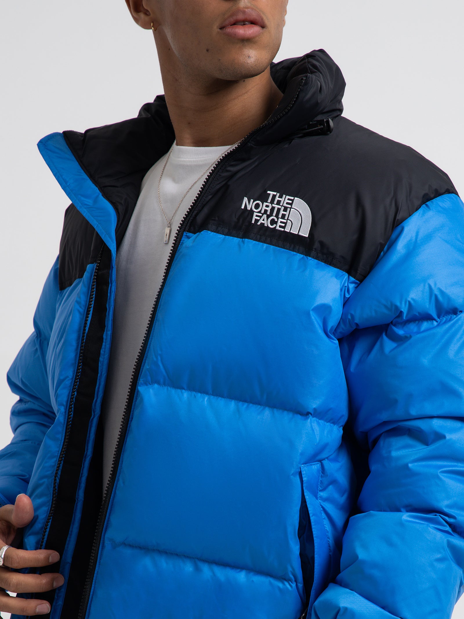 1996 Retro Nuptse Jacket in Sonic Blue