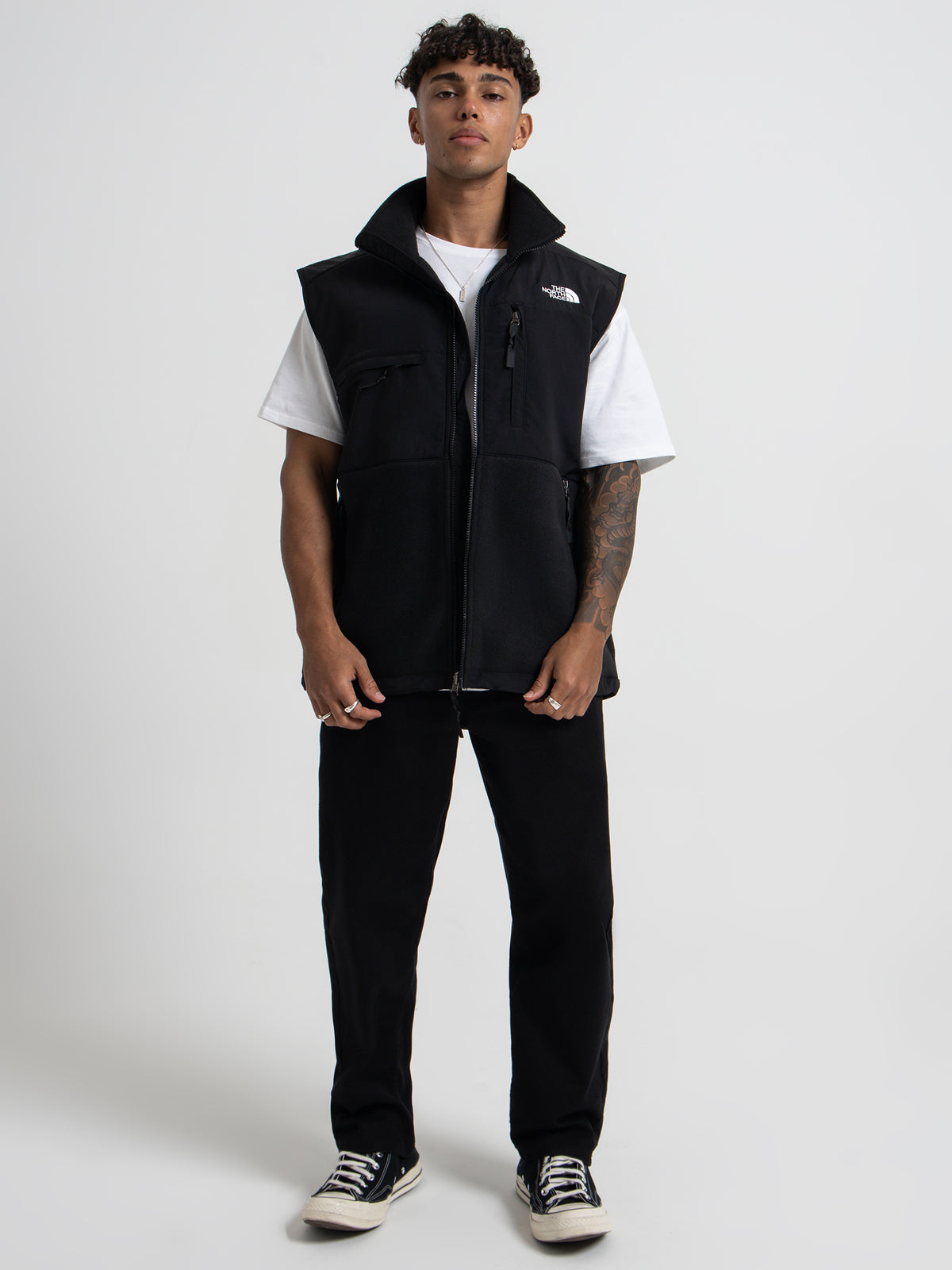 The North Face Denali Fleece Vest in Black | Black