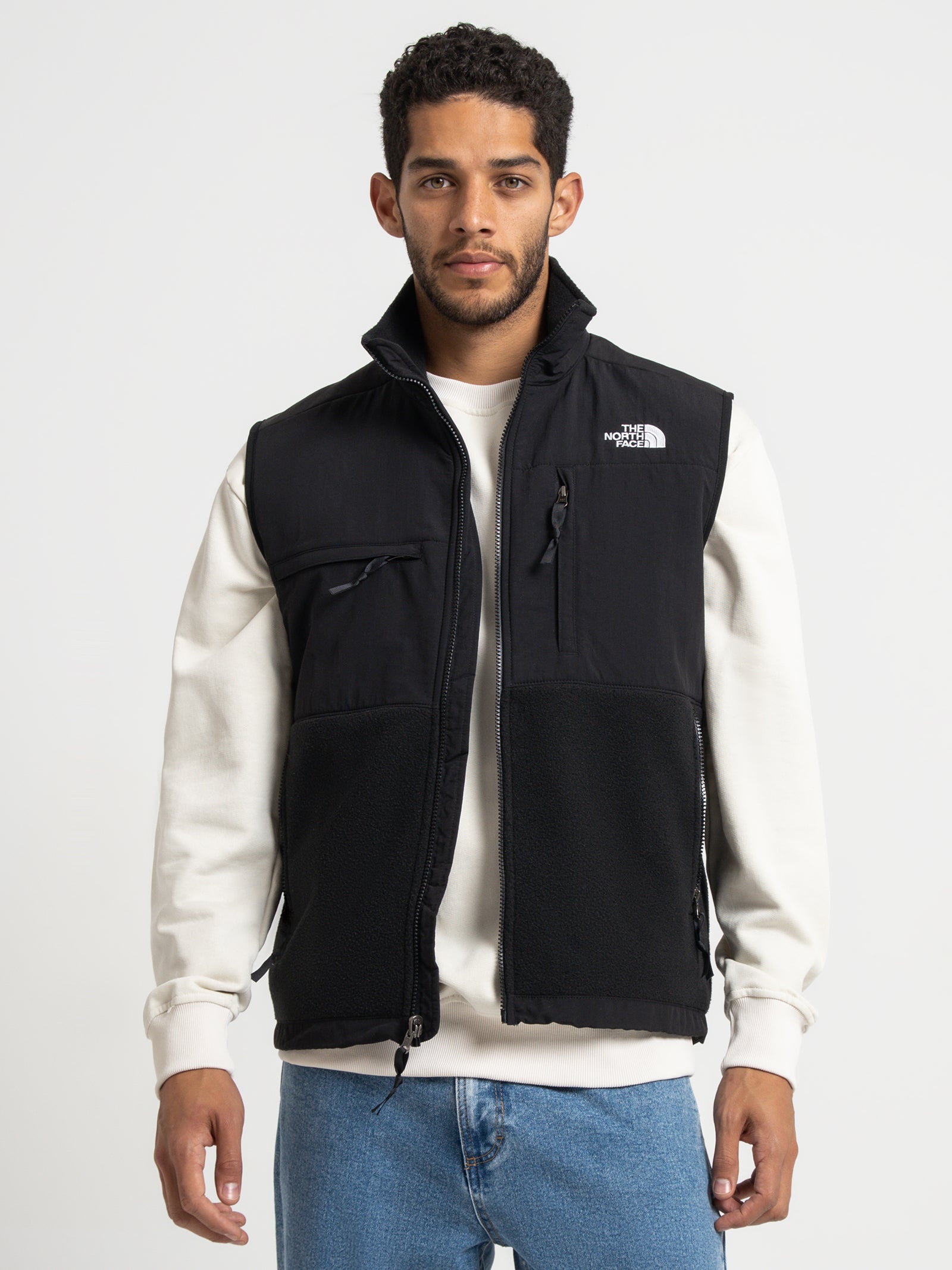 The north face Denali Fleece Vest in Black Black | Glue Store