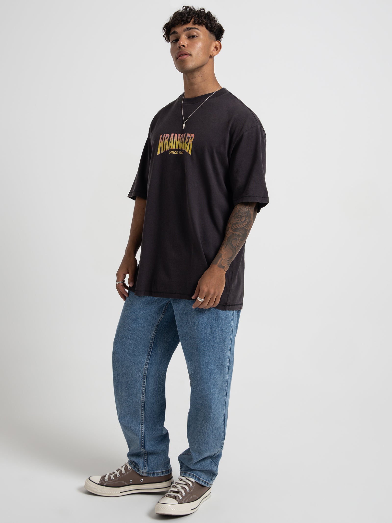 Rituals Baggy T-Shirt in Worn Black - Glue Store