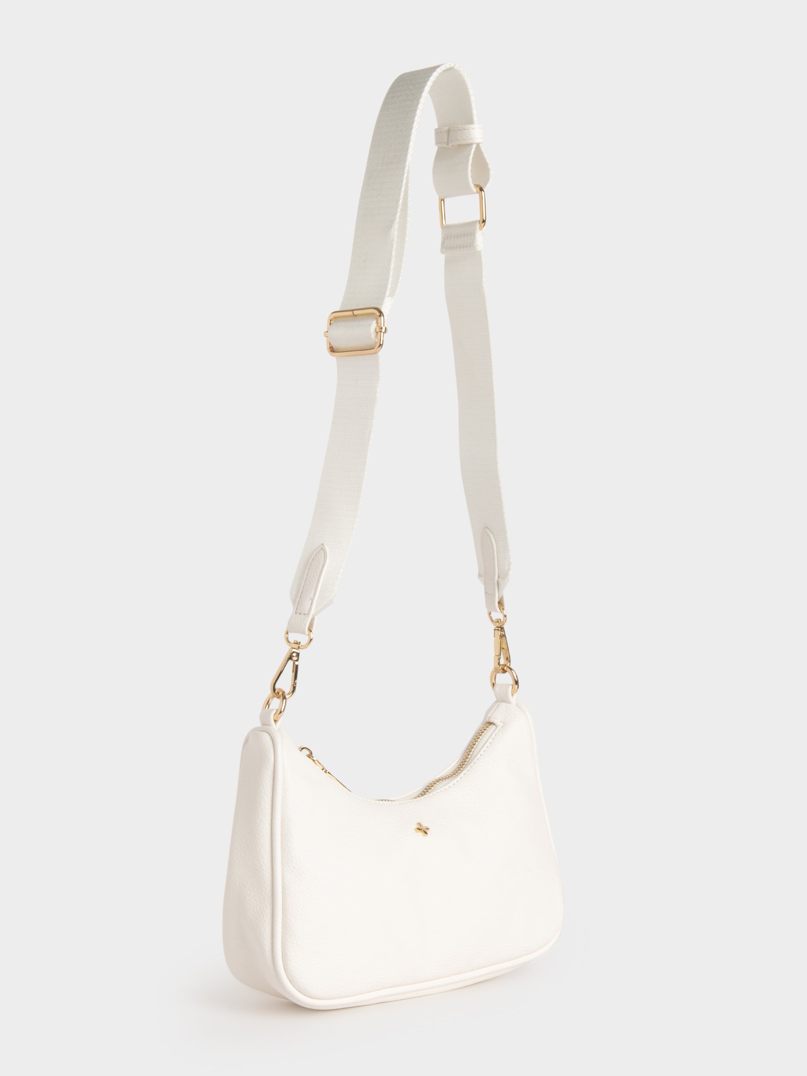 Peta & Jain Paloma Crossbody Bag White Pebble / Gold