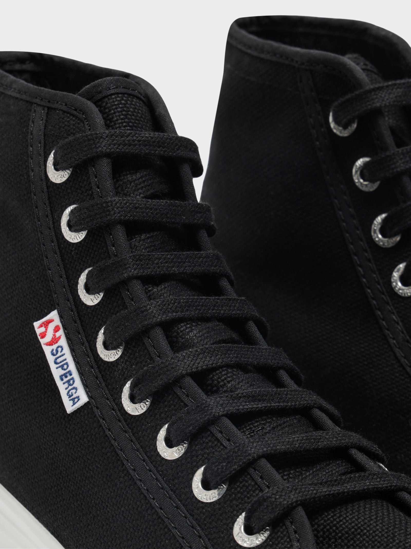 Superga black velvet high tops on sale