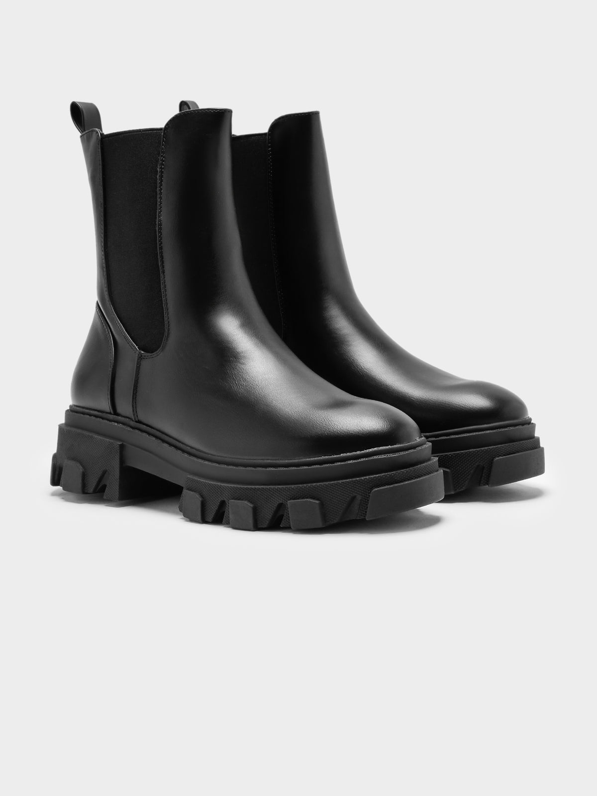 Therapy Aspen Boots in Black Faux Leather | Black