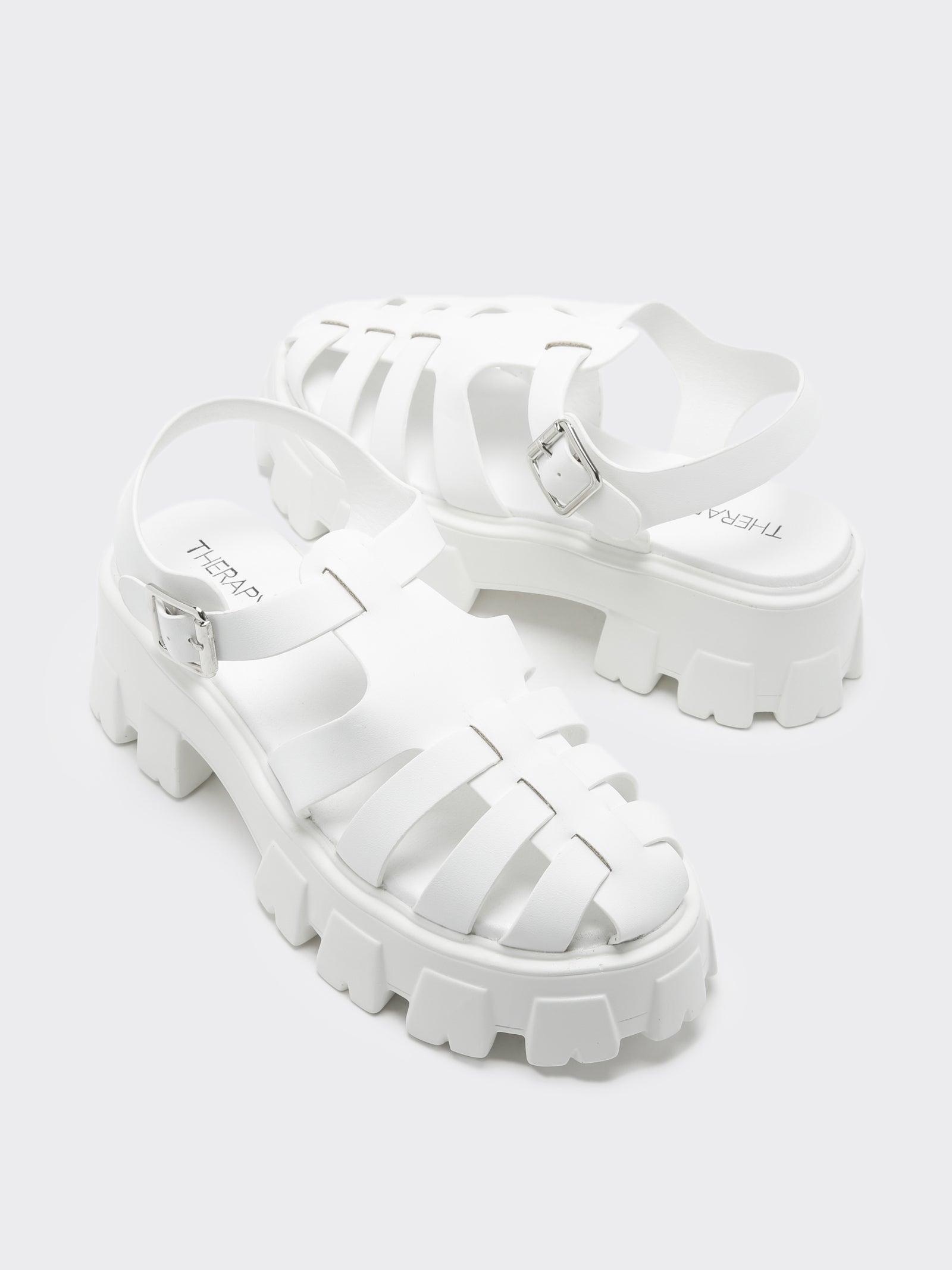 White sandals sales in store