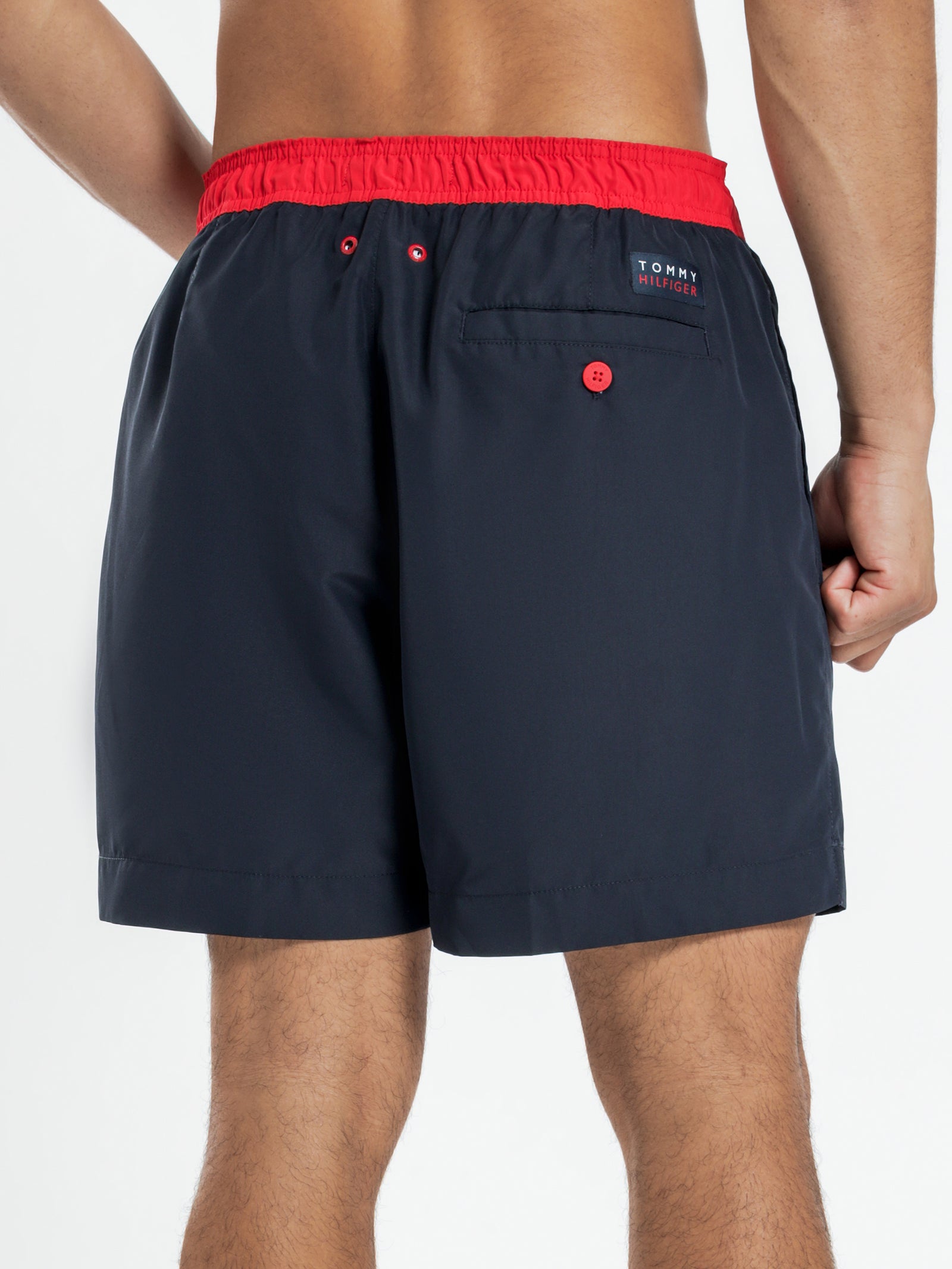 Logo Drawcord Swim Shorts in Dessert Sky