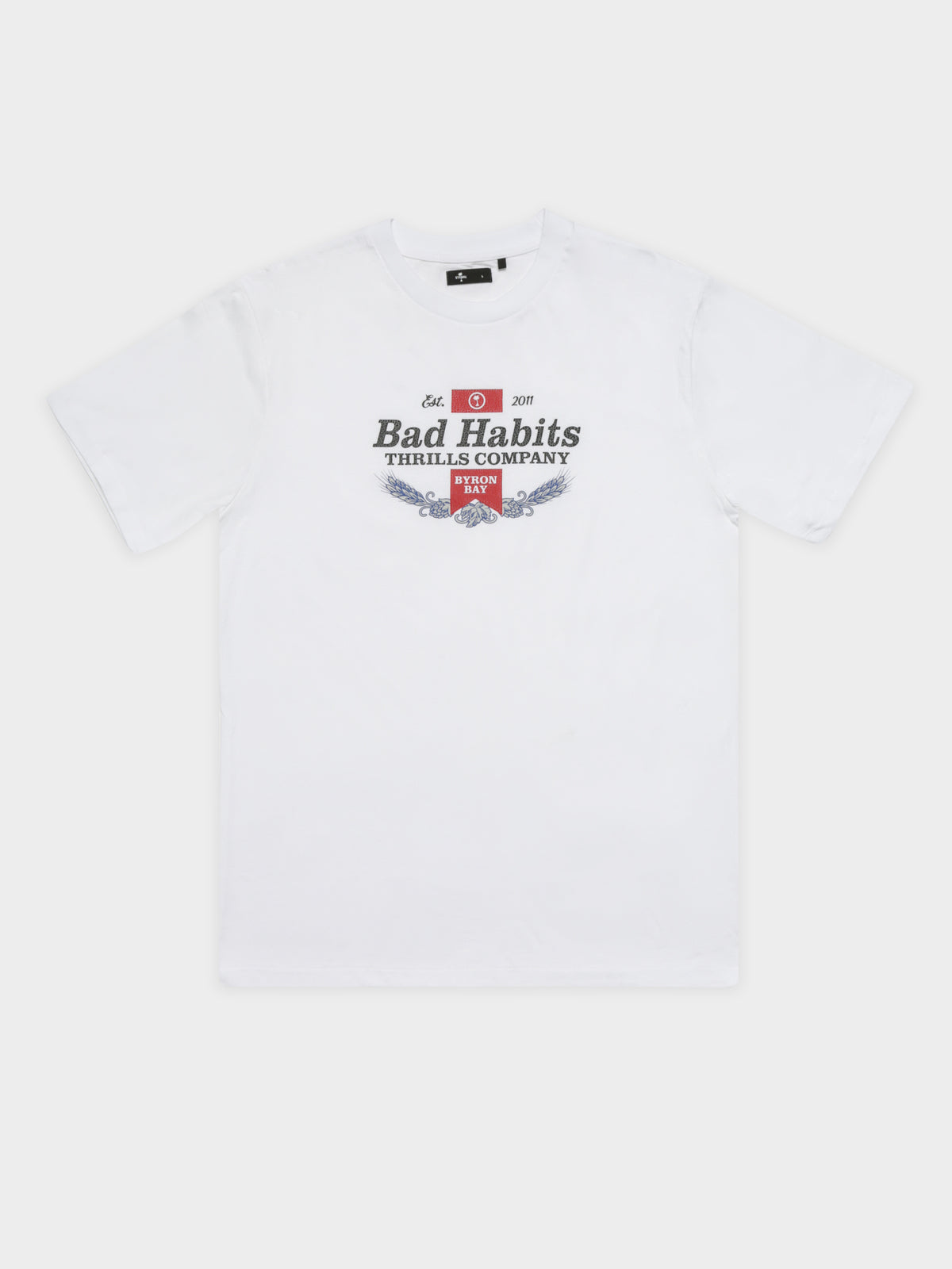 Thrills Bad Habits T-Shirt in White | White