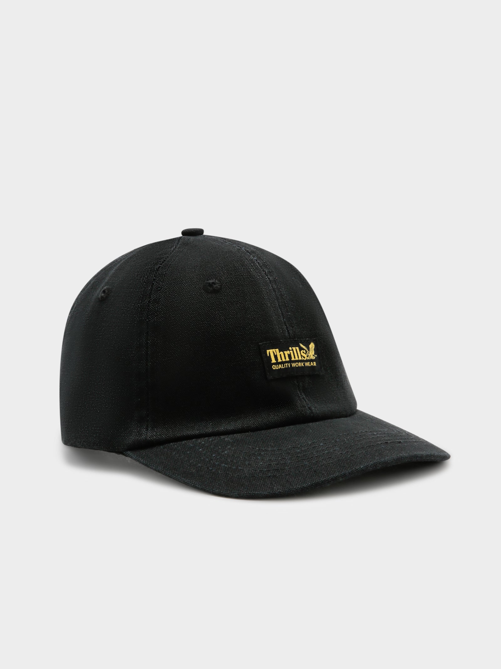 Thrills Thrills Union 6 Panel Cap in Black Black | Glue Store