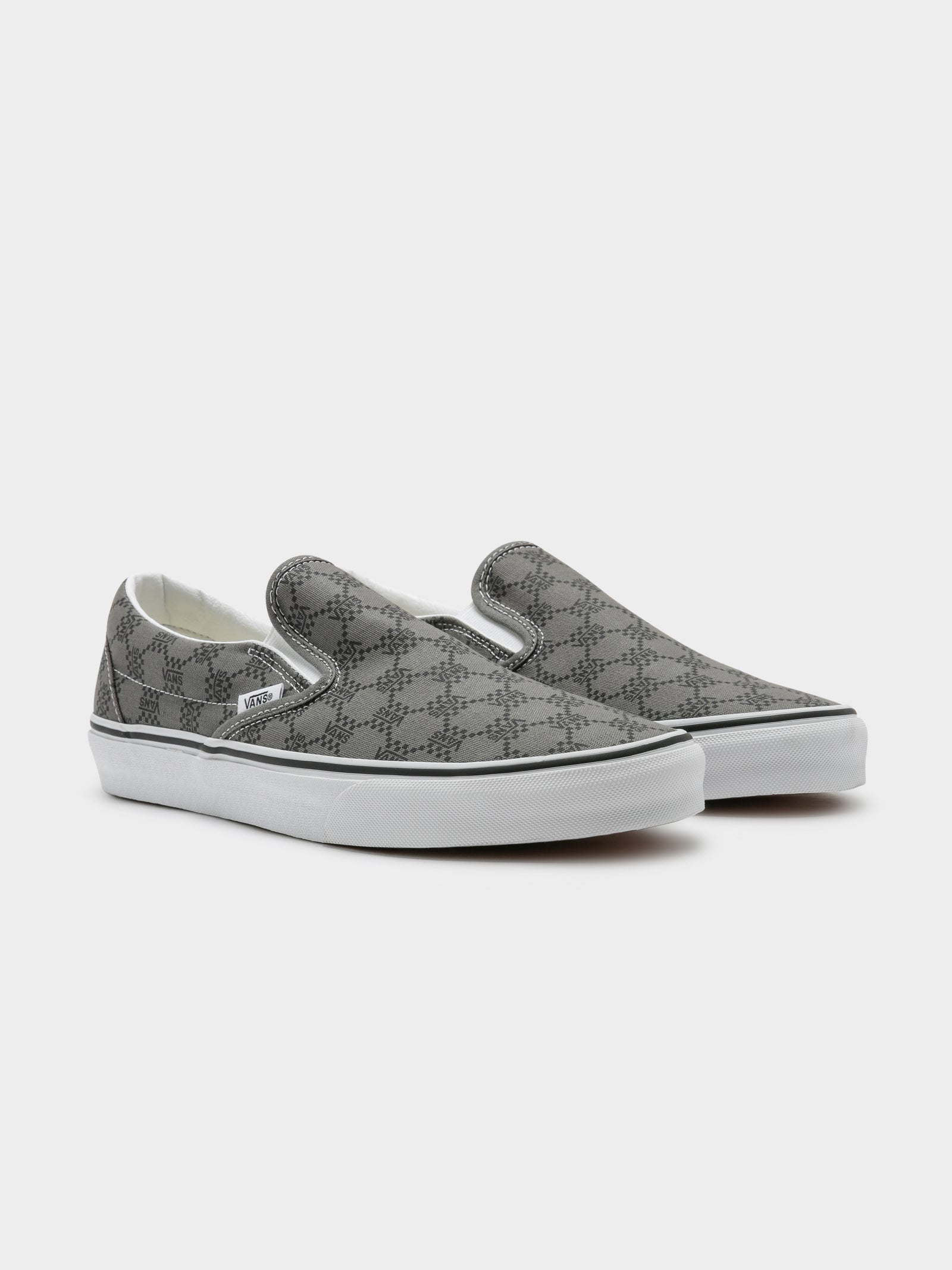 Gray slip on sales vans womens