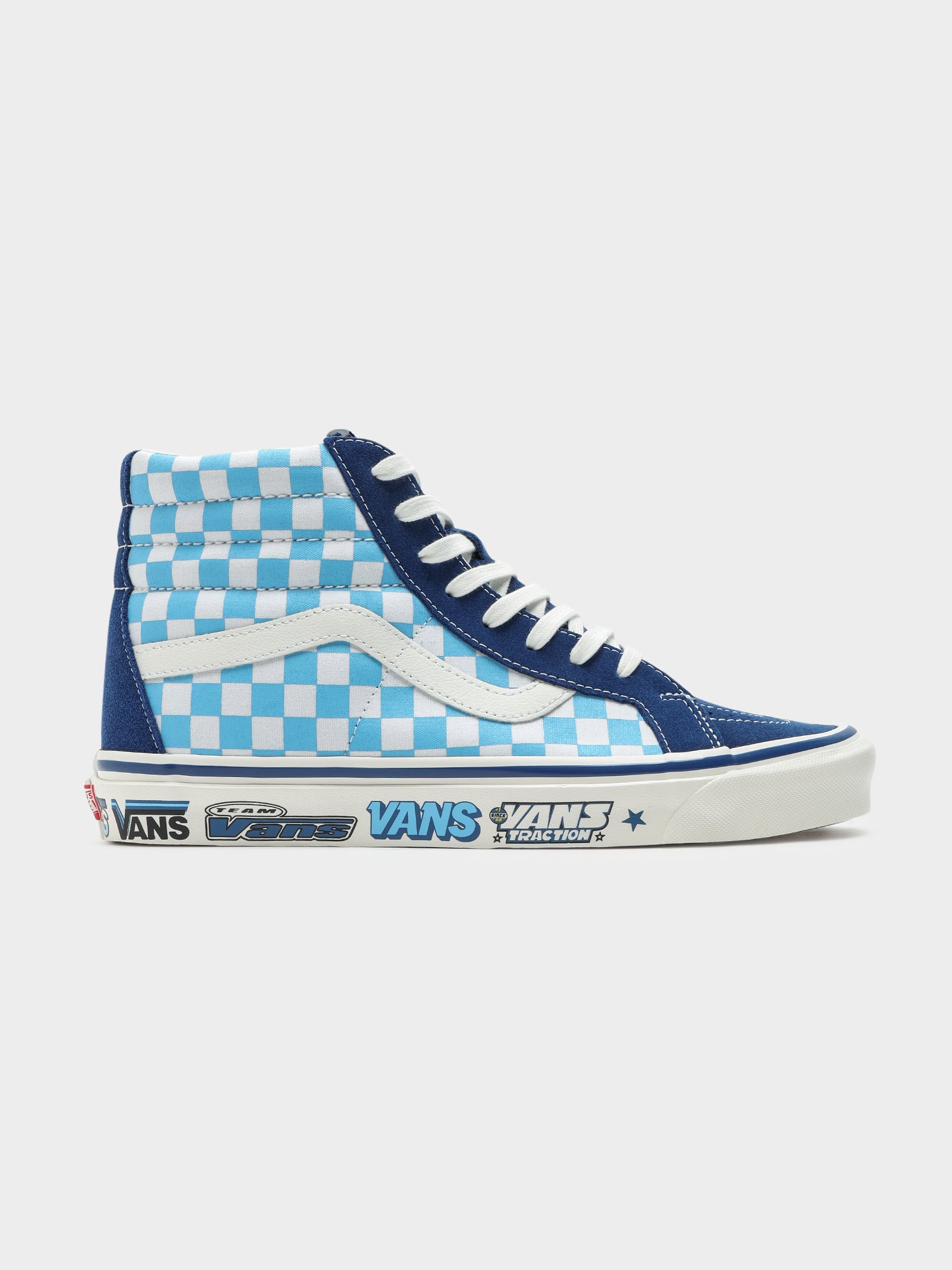 Vans Old Skool Blue Checkerboard Men's - VN0A38G1P0U - US