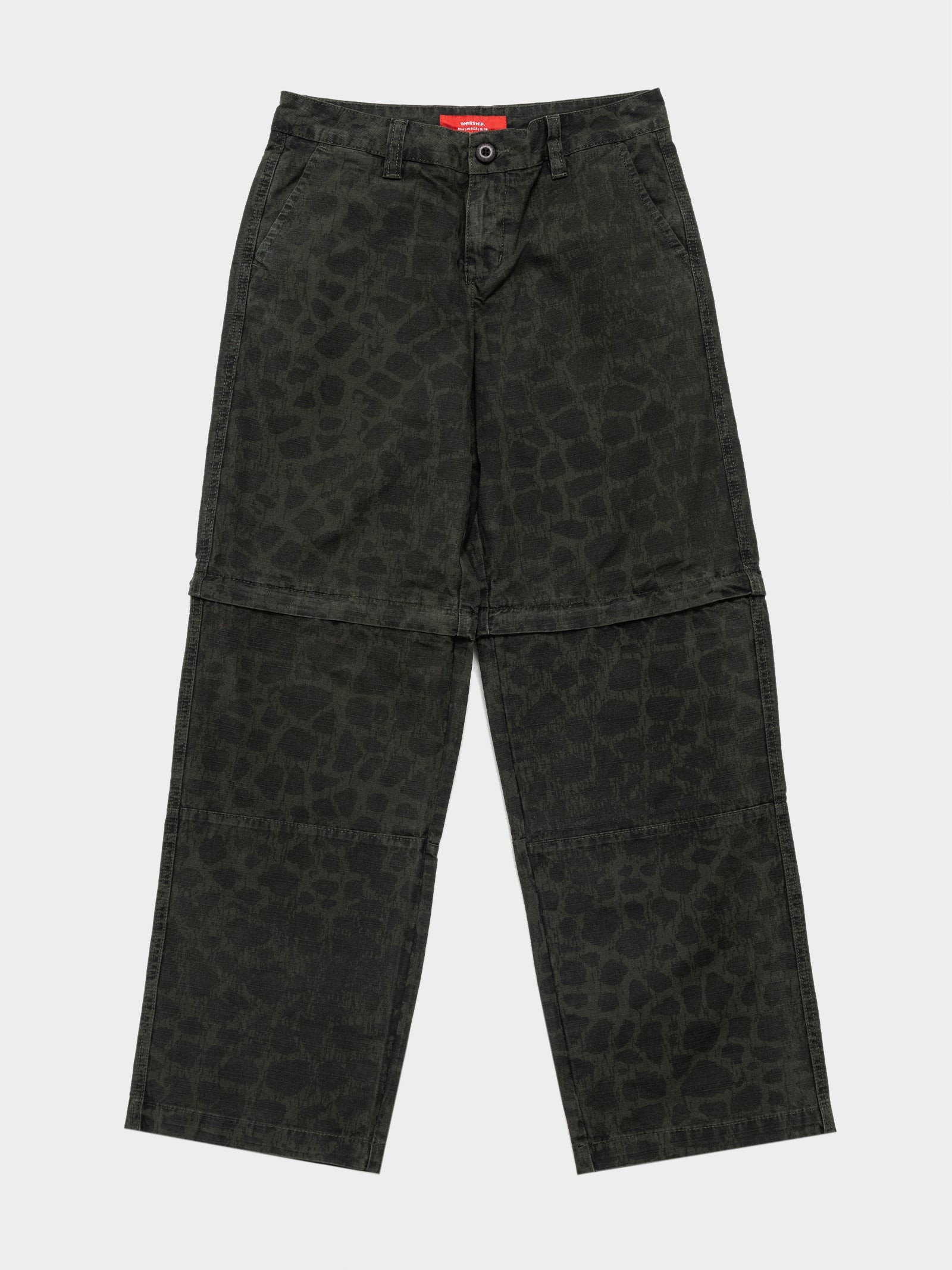 Unhallowed Zip Off Cargo Pants in Caviar