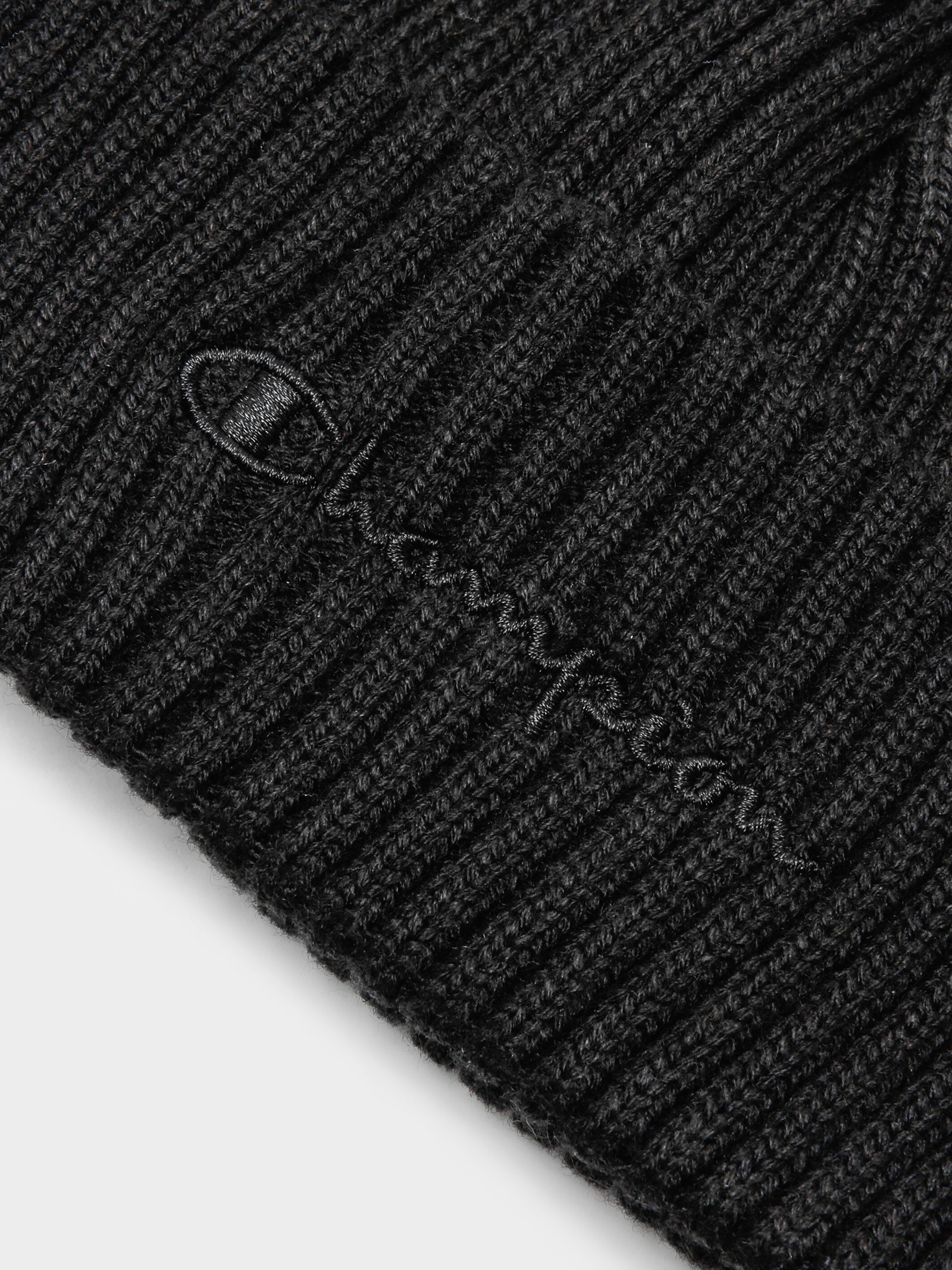 Short Rib Beanie in Black