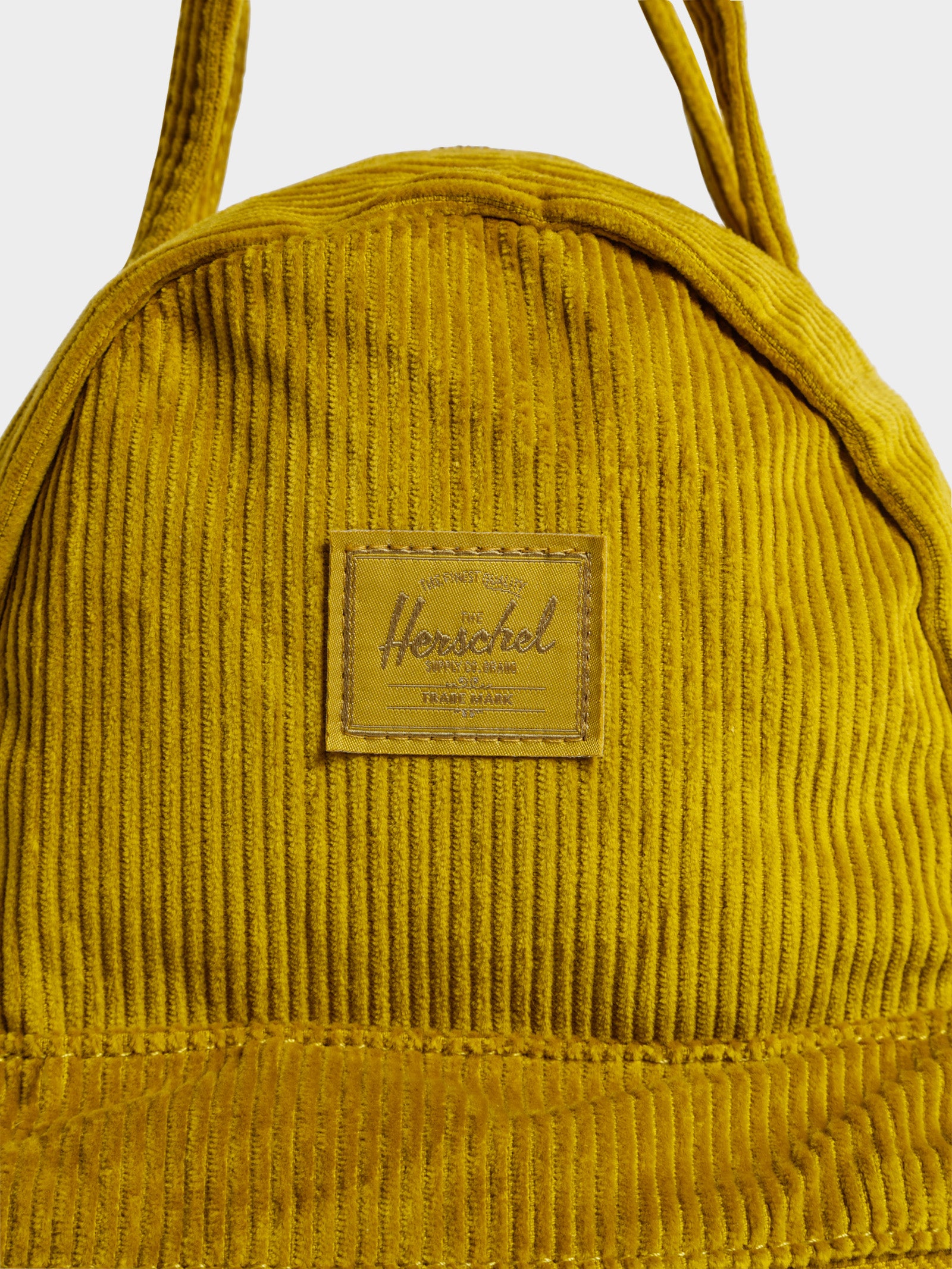 Nova Small Backpack in Mustard Corduroy