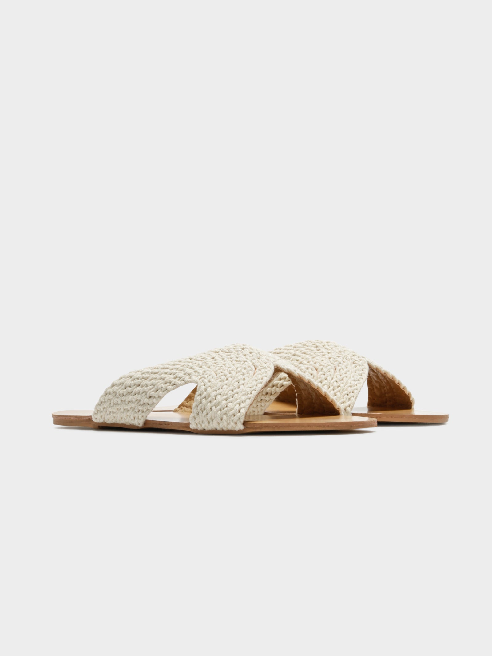 Astor Woven Slides in Natural