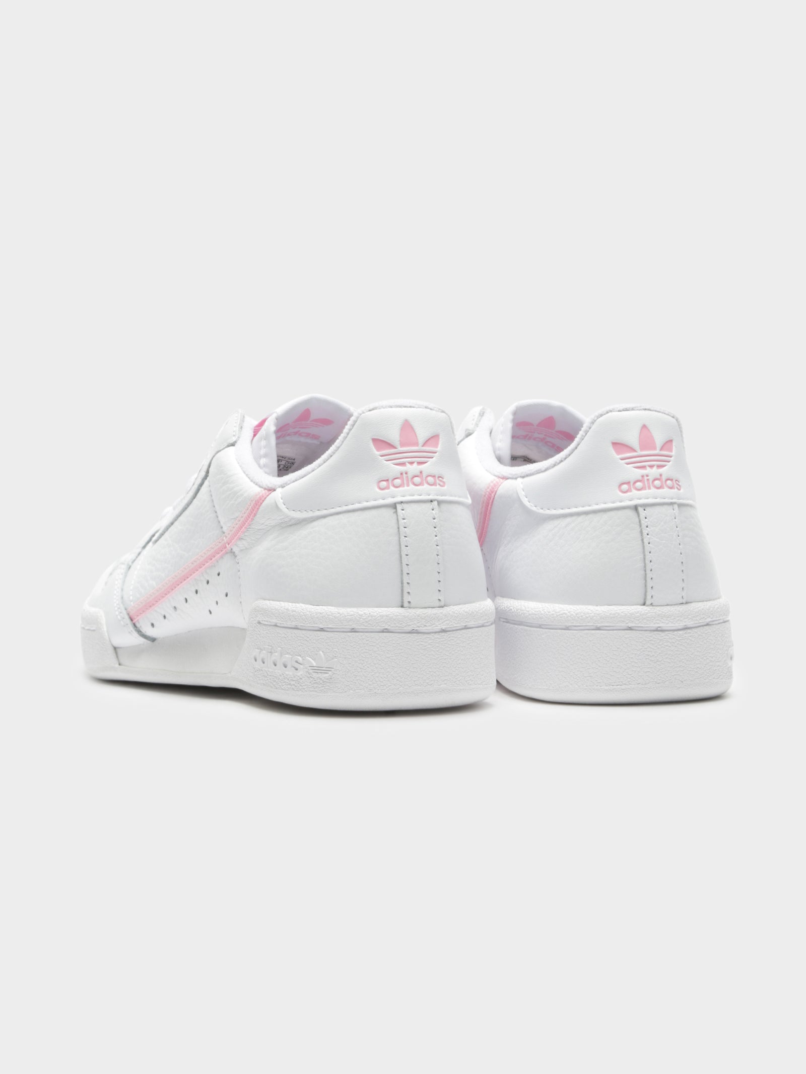 Adidas continental 80 white best sale and pink