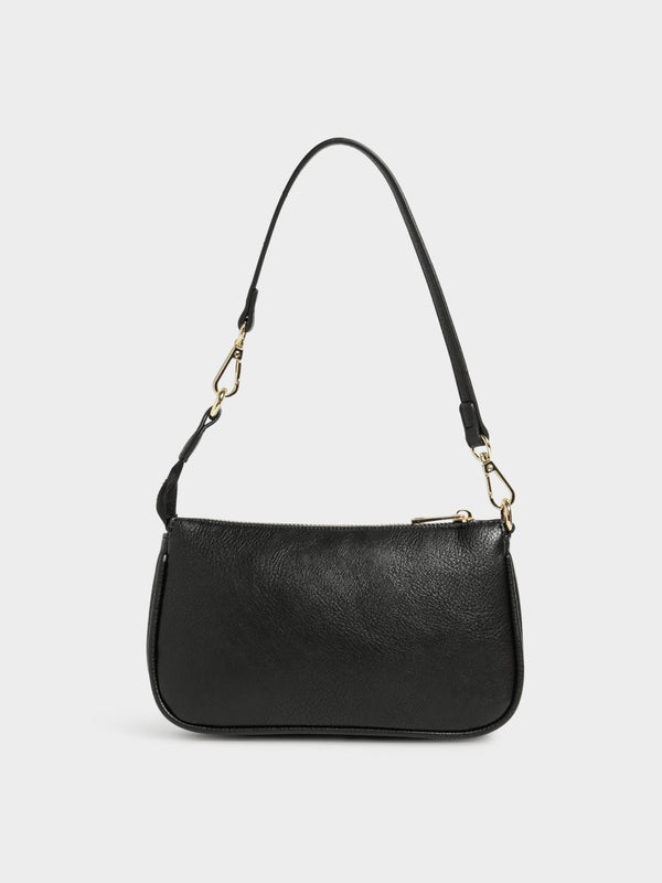 Peta and jain Reign Bag in Black Pebble & Gold Black/gold | Glue Store