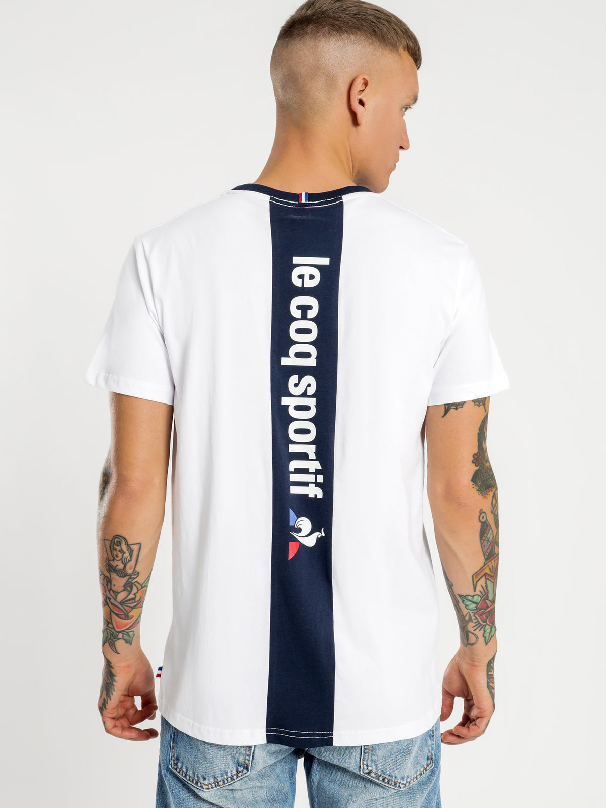 Le Coq Sportif Giles T-Shirt in White | White