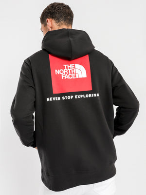 Men's red box pullover clearance hoodie