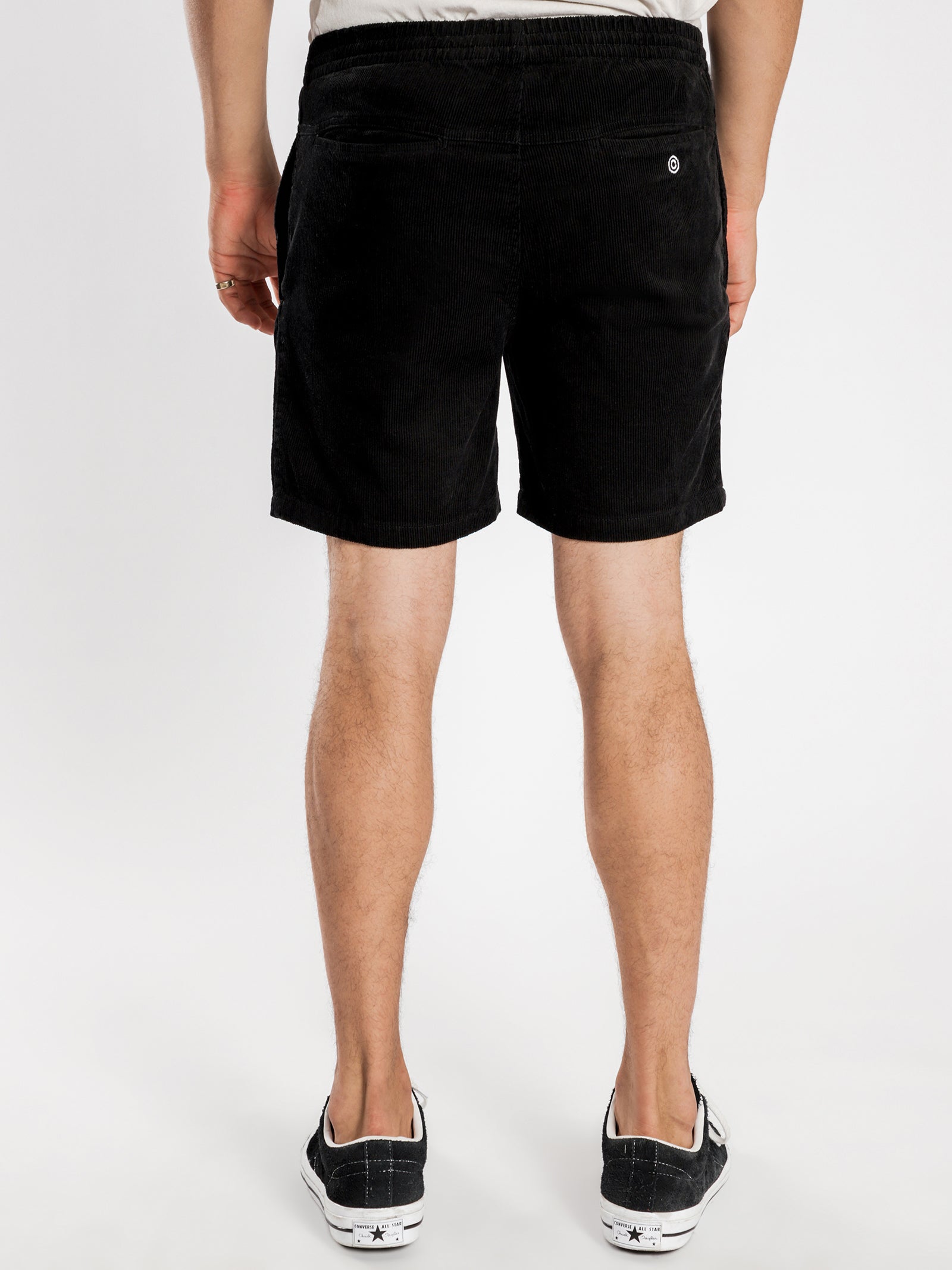 Crown Cord Beach Short in Black