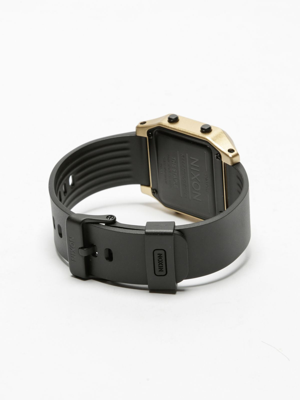 Nixon Unisex Staple Digital Watch in Black & Gold | OSFA