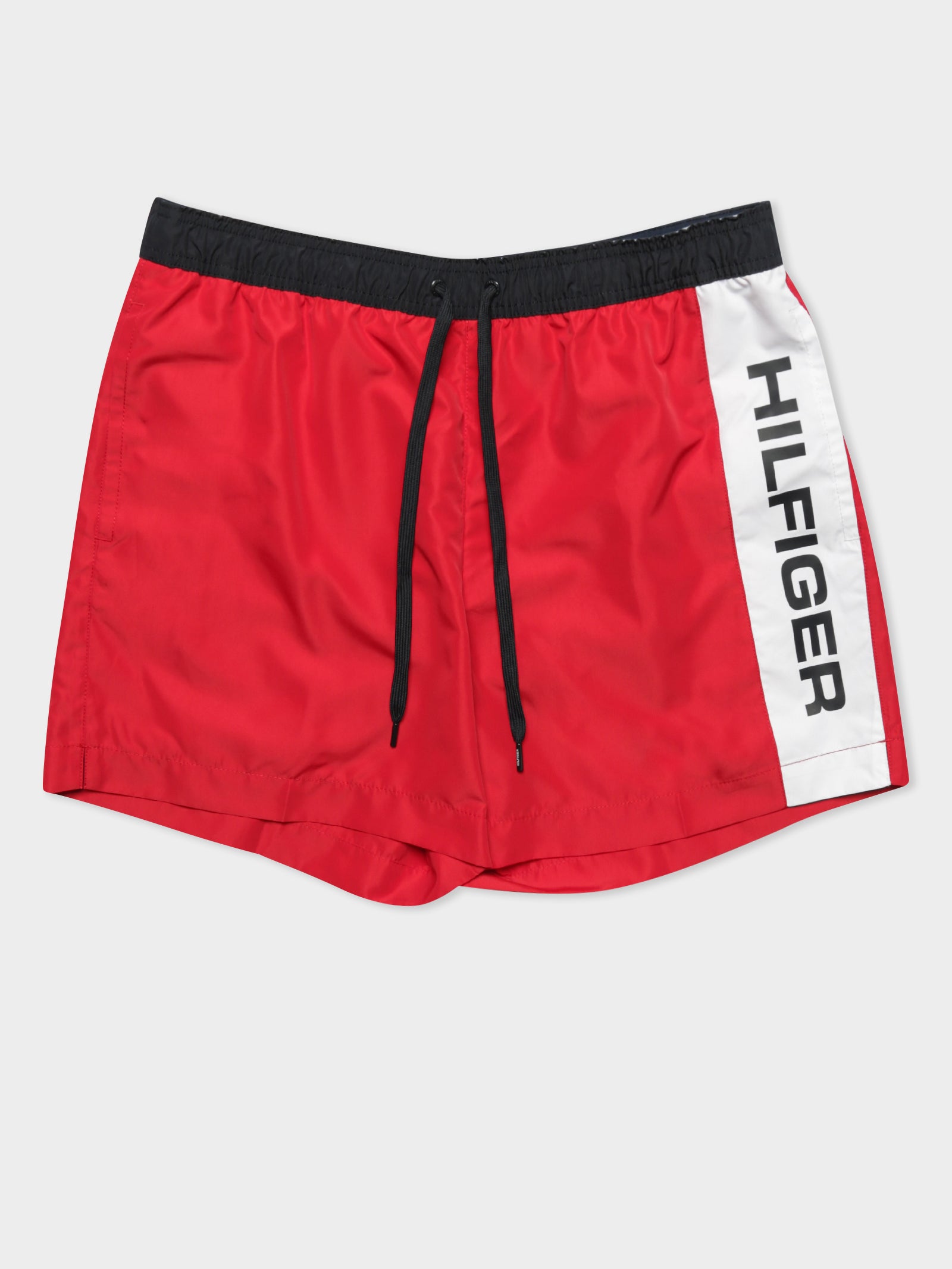 Logo Drawcord Swim Shorts in Primary Red