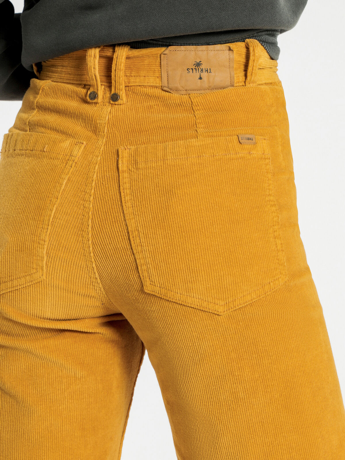 Belle Cord Pants in Sunlight Yellow