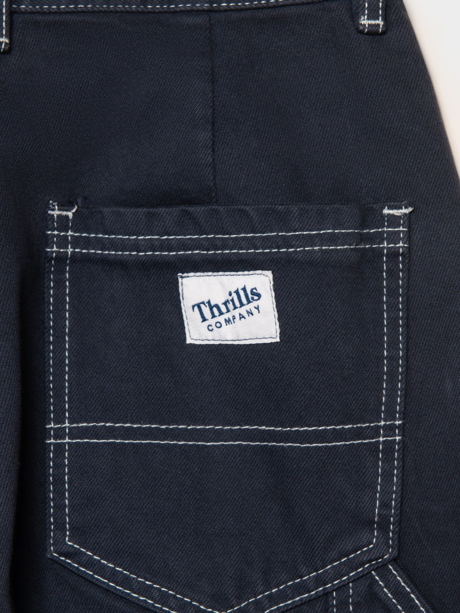 Carpenter Drill Pants in Washed Navy