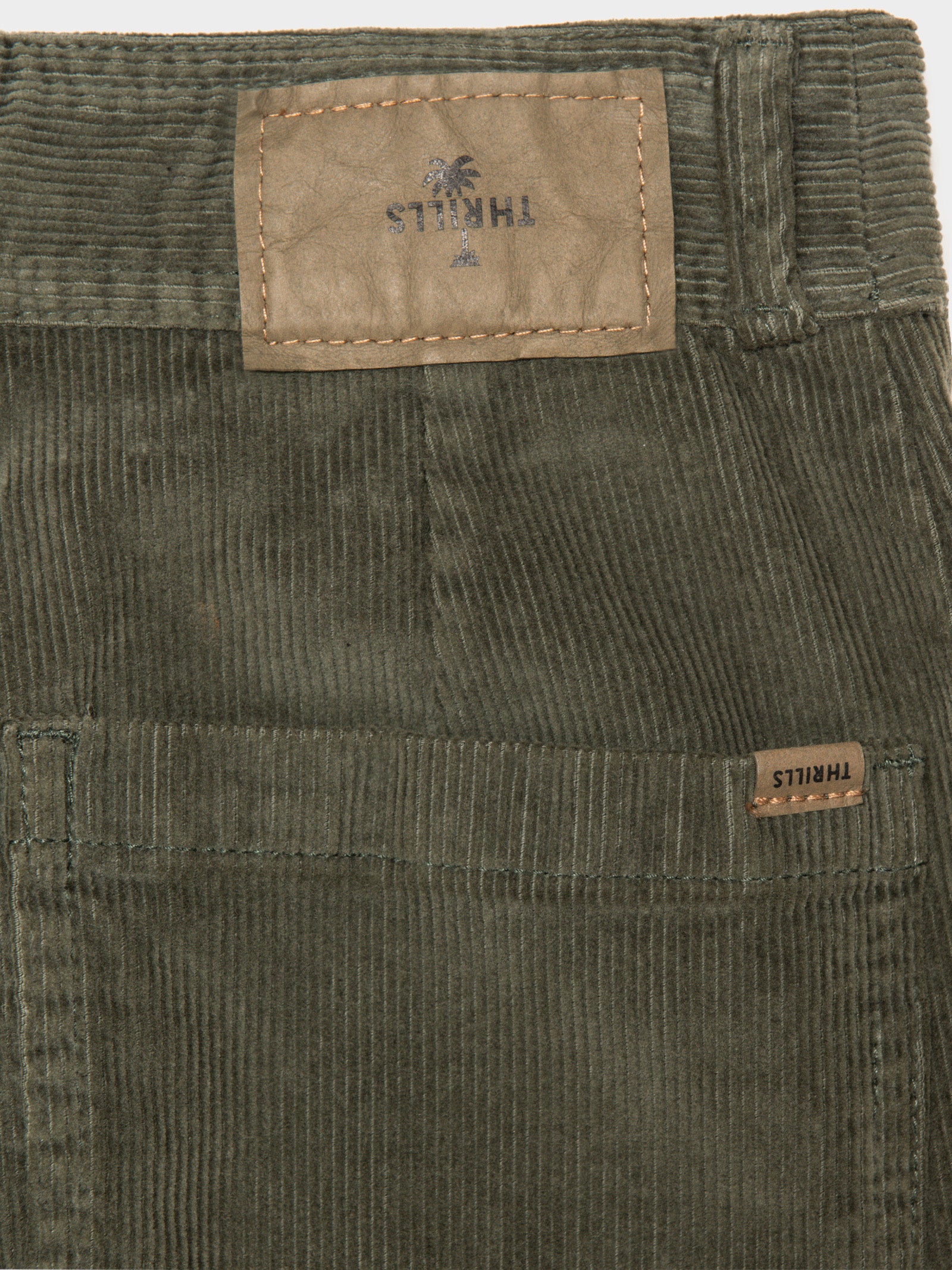 Belle Cord Pants in Lume Green