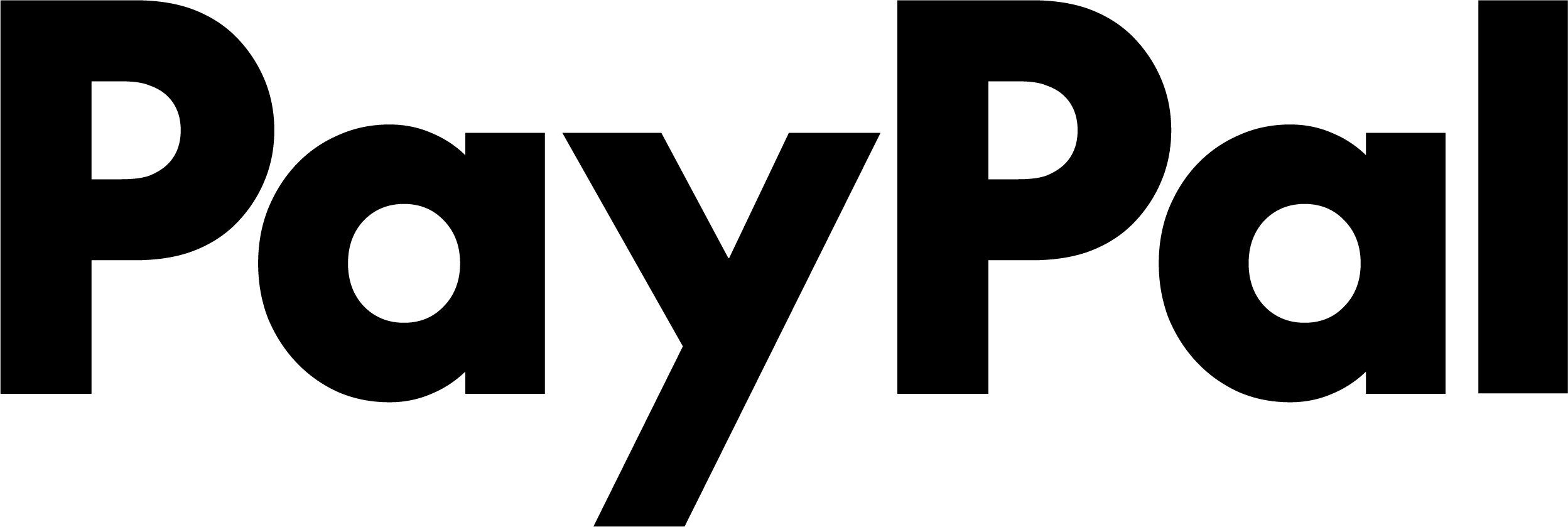 Black Paypal Logo