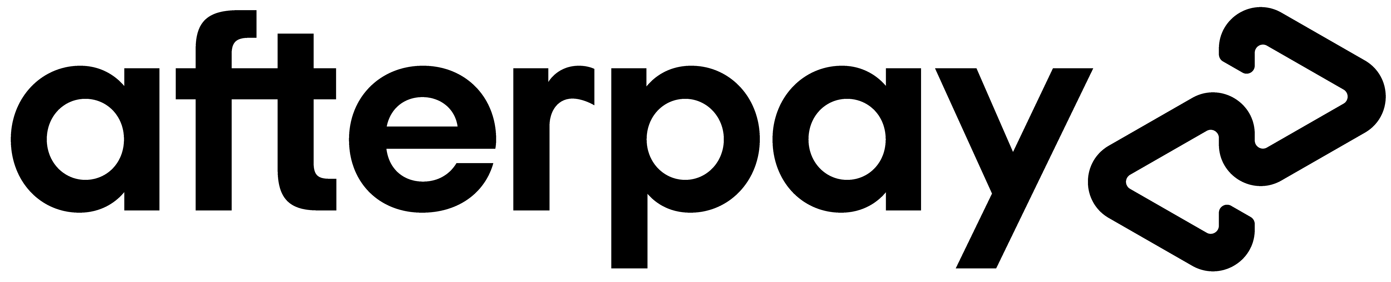 Black Afterpay Logo